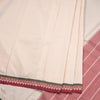 Dharwad Cotton Cream Plain Saree 03
