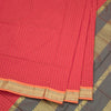 Kalyani Cotton Red Color Checked Saree