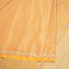 Faux Crepe Yellow Printed Saree 03