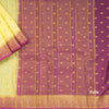 Semi Mysore Silk Cyan Yellow Embroidered Saree