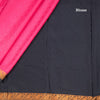 Semi Mysore Silk Pink Plain Saree 11