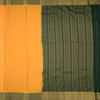 Semi Mysore Silk Mango Yellow Plain Saree 12