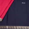 Semi Mysore Silk Red Plain Saree 09