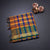 Poly Cotton Multi Colour Checked Saree 11