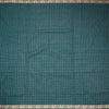 10 Yards Teal Green Sungudi Cotton Checked Saree Without Blouse