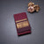 Chettinad Cotton Maroon Saree With Temple Border Without Blouse