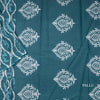 Mul Mul Cotton Teal Blue Printed Saree