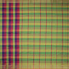 Poly Cotton Multi Colour Checked Saree With Zari Border