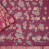 Chiffon Rose Pink Printed Saree 02
