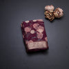 Chiffon Wine Colour Printed Saree