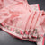 Semi Raw Silk Rose Pink Thread Embroidered Saree