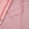 Semi Raw Silk Rose Pink Thread Embroidered Saree - Kumaran Silks