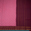 Sungudi Cotton Rose Pink Printed Saree Without Blouse 05