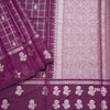 Semi Raw Silk Plum Purple Zari Worked Saree