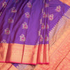 Semi Silk Purple Zari Worked Saree 02