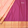 Semi Silk Peach Zari Worked Saree 02