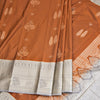Semi Silk Copper Zari Worked Saree 02