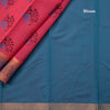Poly Cotton Reddish Pink Printed Saree - Kumaran Silks
