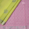 Silk Cotton Light Green Zari Worked Saree 02