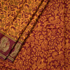 Chanderi Cotton Maroon Printed Saree 02