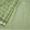 Chanderi Cotton Light Green Printed Saree 02