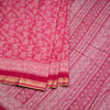 Chanderi Cotton Hot Pink Printed Saree