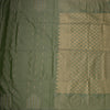 Semi Soft Silk Sage Green Thread Work Saree With Zari Buttas