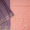 Semi Soft Silk Purple Thread Work Saree With Zari Buttas 02