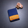 Dharwad Cotton Navy Blue Plain Saree 02