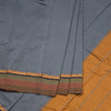 Dharwad Cotton Grey Plain Saree 07