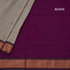 Kalyani Cotton Grey Saree With Small Buttas And Zari Border