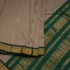 Kalyani Cotton Light Grey Saree With Small Buttas And Zari Border