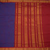 Kalyani Cotton Violet Saree With Small Buttas And Zari Border