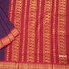 Kalyani Cotton Purple Saree With Small Buttas And Zari Border 02