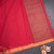 Mangalagiri Cotton Red Striped Saree With Zari Border