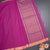 Mangalagiri Cotton Dark Pink Striped Saree With Zari Border