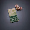 Sungudi Cotton Green Shibori Printed Saree With Blouse