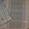 Chettinad Cotton Shot Colour Thread Work Saree With Contrast Border 02