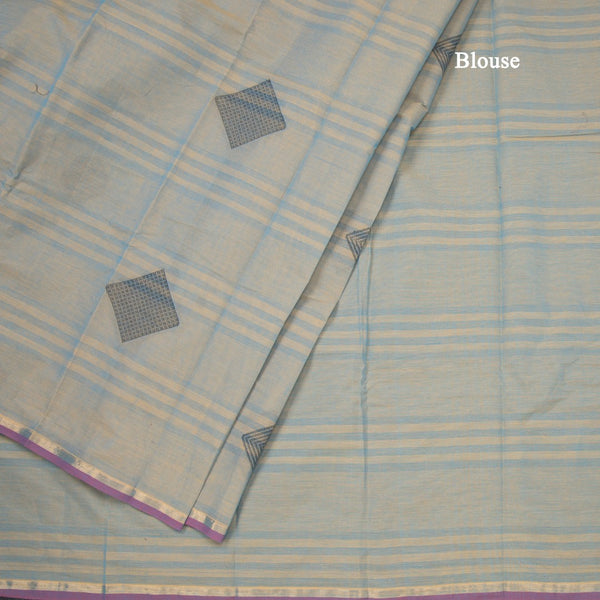 Chettinad Cotton Shot Colour Thread Work Saree With Contrast Border 02