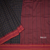 Dharwad Cotton Black Checked Saree