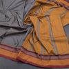 Dharwad Cotton Grey Striped Saree