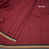 Dharwad Cotton Maroon Striped Saree