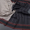 Dharwad Cotton Cream Micro Checked Saree 04