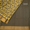 Mehandi Green Pochampally Silk Cotton Ikkat Printed Saree