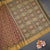 Shot Colour Pochampally Silk Cotton Ikkat Printed Saree 03