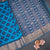Sky Blue Pochampally Silk Cotton Ikkat Printed Saree 03
