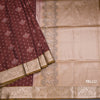 Semi Soft Silk Maroon Zari Worked Saree 04