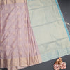 Semi Soft Silk Light Brown Zari Worked Saree 02