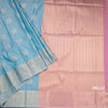 Semi Soft Silk Powder Blue Zari Worked Saree 02