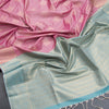 Semi Soft Silk Pink Zari Worked Saree